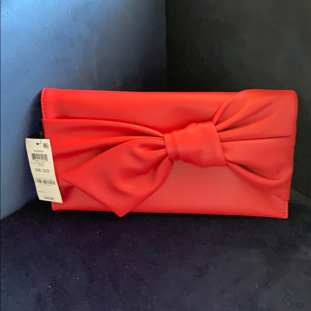 NEW INC CLUTCH/CROSSBODY RED